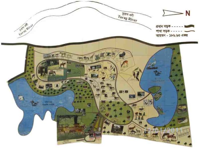 Dhaka Zoo Map